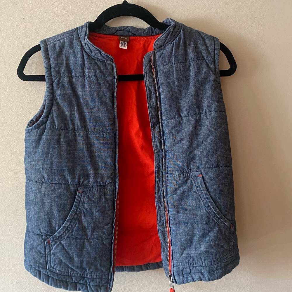 TEA Collection Boys Denim Vest size 9-10